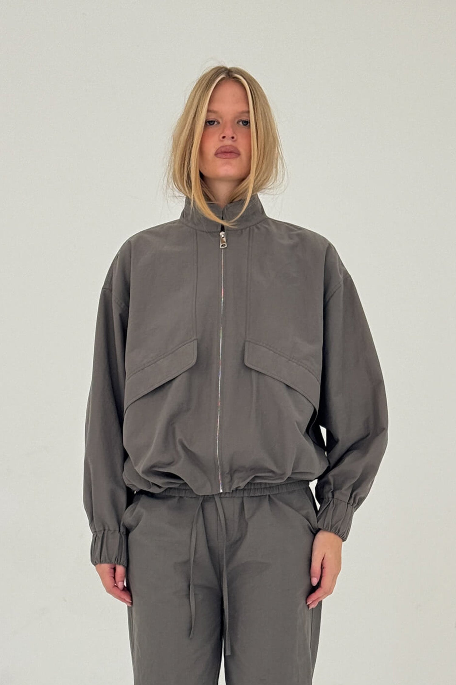 SABLE JACKET IN CHARCOAL